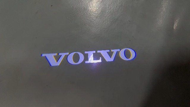 2PCS Never Fade Car LED Door Light Projector Logo,LED Puddle Light Shadow Laser Step Lights Compatible for V40 V60 V90 S60 S80 S90 XC40 XC60 XC90 Accessories (White Letters)